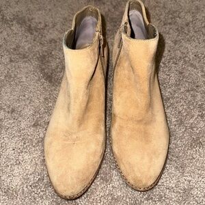 Gianni Bini Tan Suede Ankle Booties